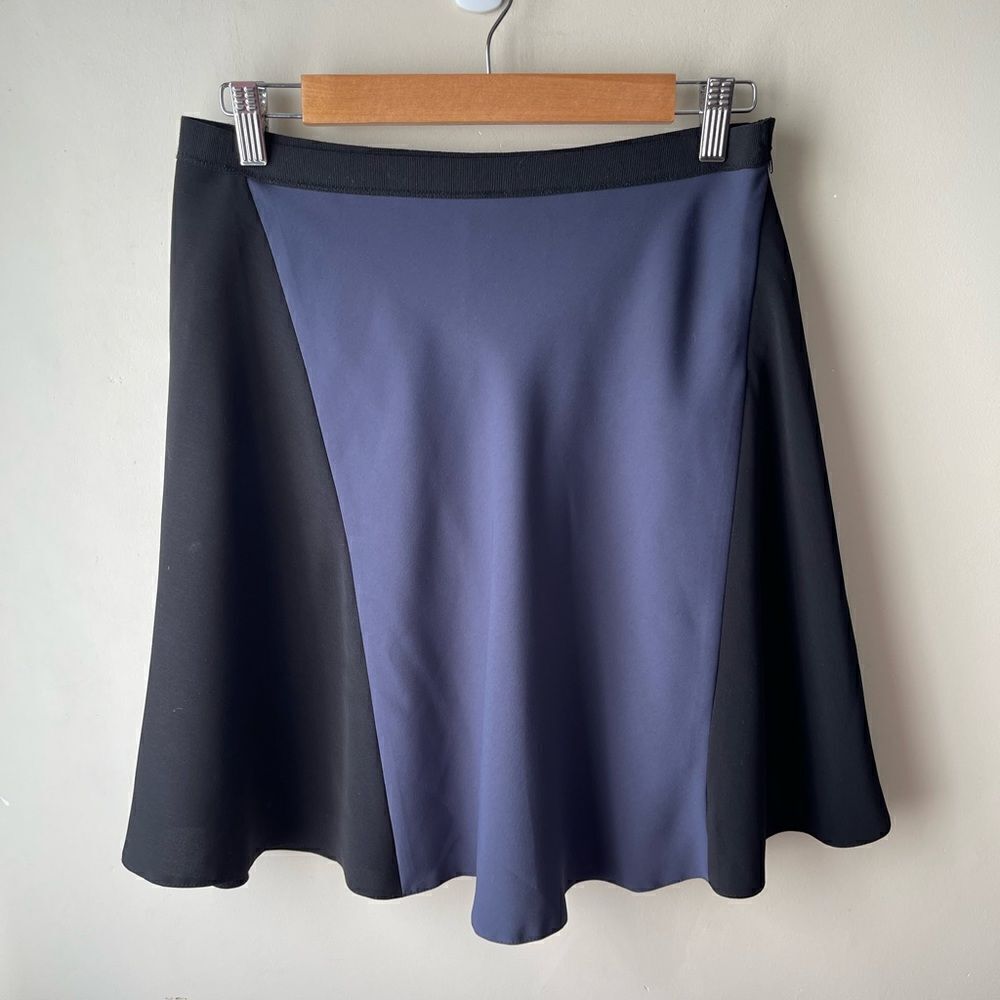 𝅺t Tahari colour block black skater skirt size 8
